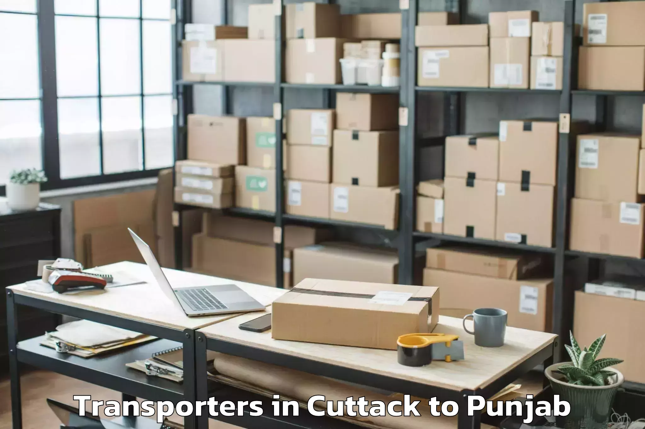 Book Cuttack to Kapurthala Transporters Online